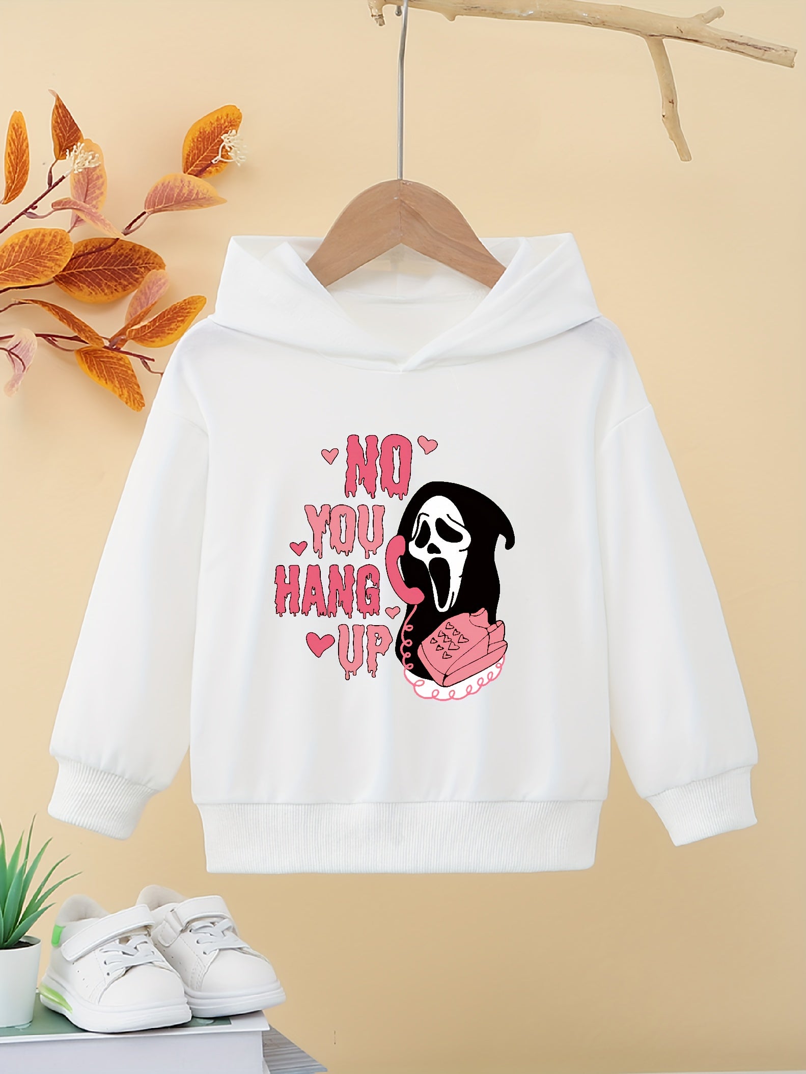Teacher & Ghost Halloween Hoodie for Girls
