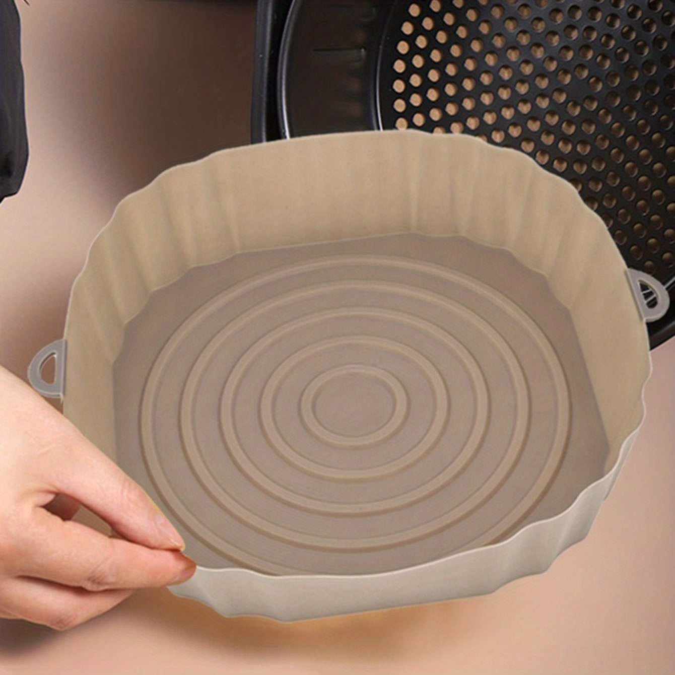 1pc Silicone Air Fryer Liners Reusable Baking Pan & Pot Mat Accessory