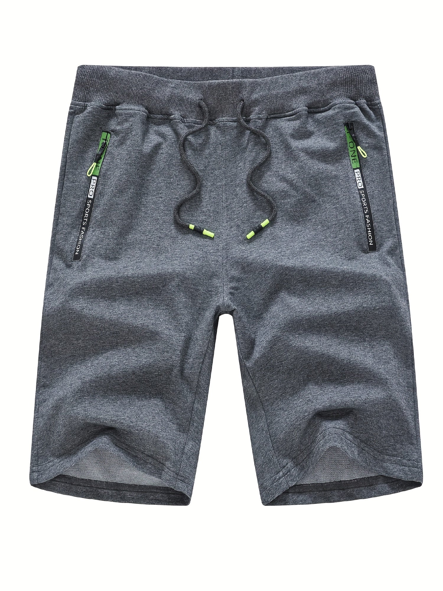 Men's Loose Sports Shorts with Zipper Pocket
