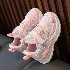 Girls Casual Low Top Mesh Sneakers Breathable Anti Slip Outdoor Shoes