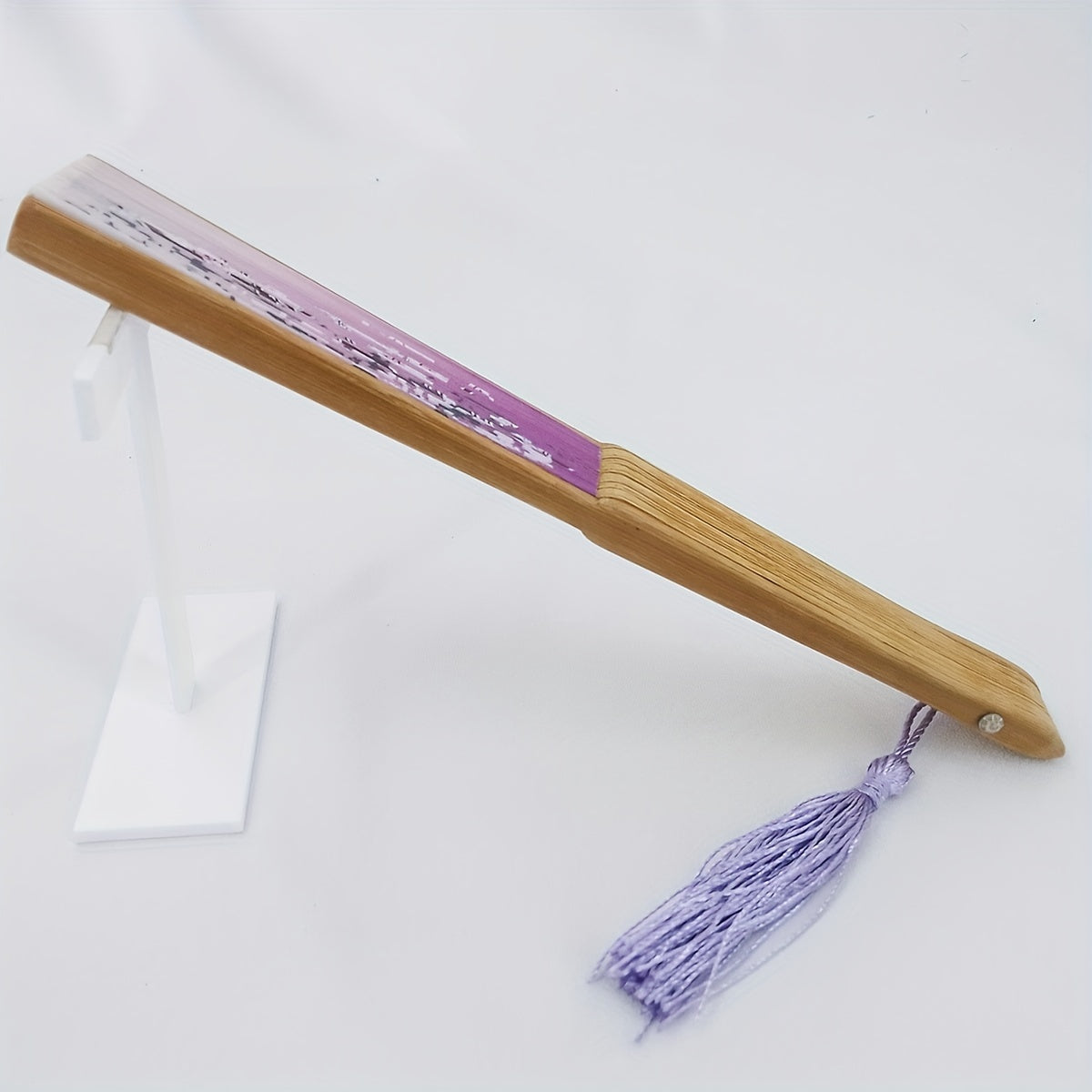 Chinese Flower Pattern Bamboo Folding Fan