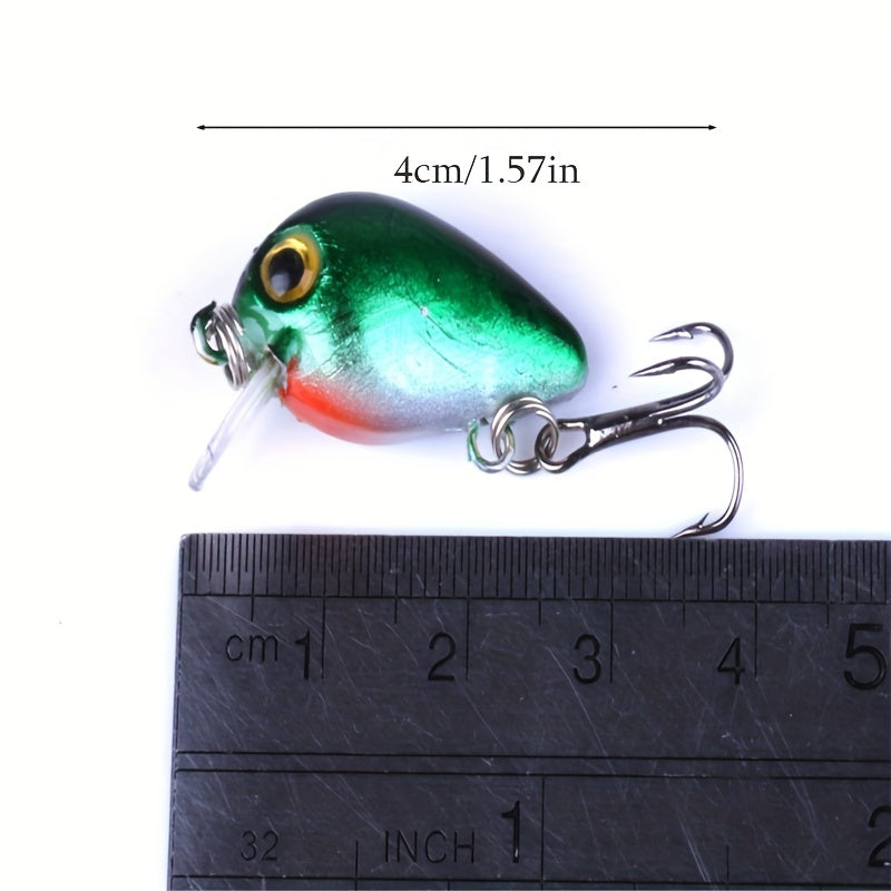 11pcs 11 Colors Plastic Fishing Bait Crankbait Seawater Freshwater Accessories