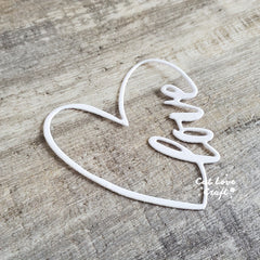 Metal Stencil Heart Love Word Die Cuts DIY Scrapbooking
