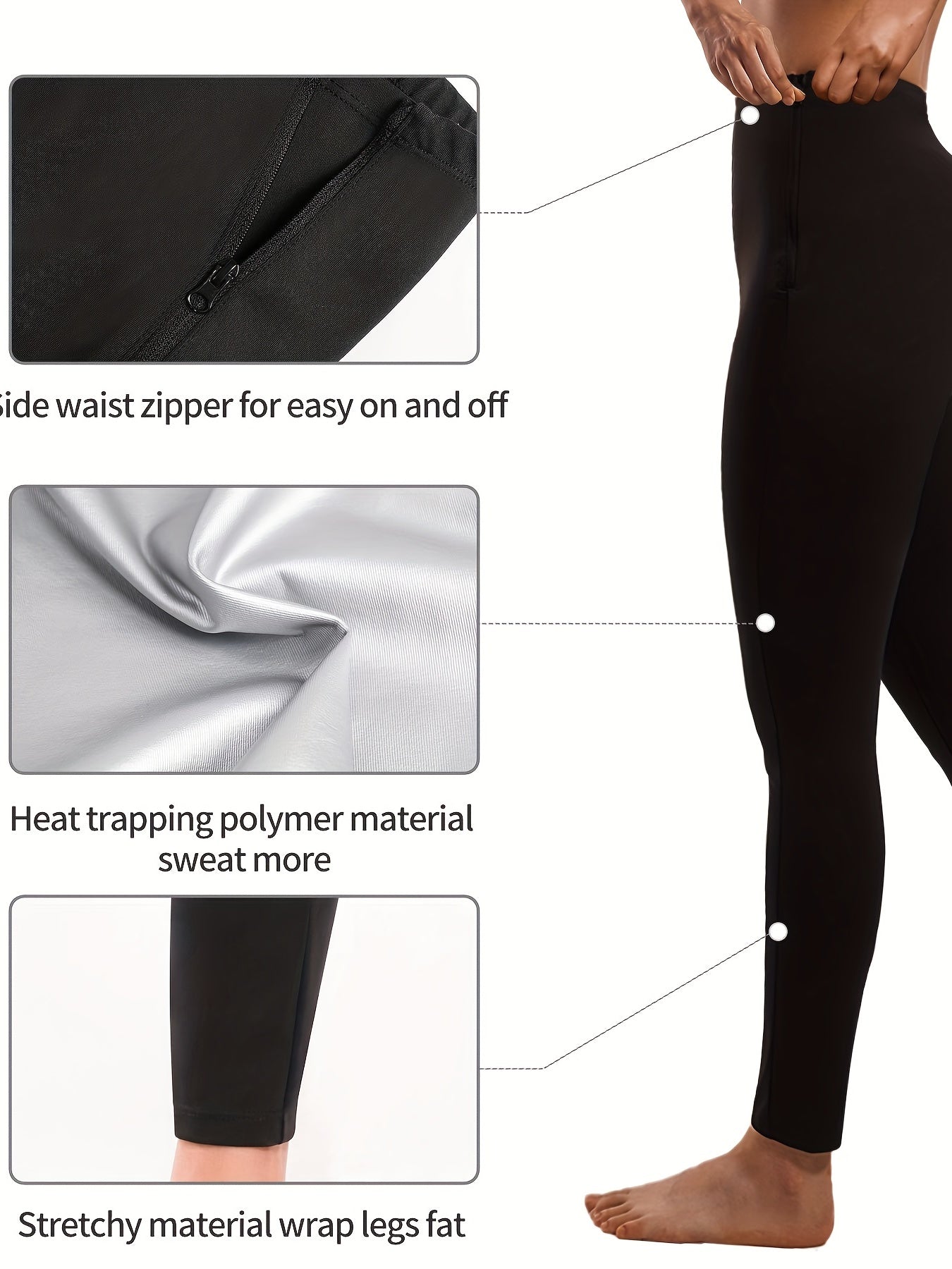 Stretchy Sauna Sweatpants Gym Workout Leggings