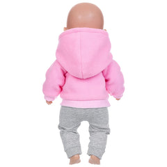 Colorful Pony Doll Clothes for 17-Inch Dolls - Hoodie Pants