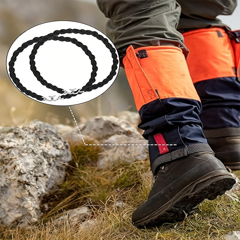 Military Boot Straps Elastic Bands with Metal Hook for Hiking & Camping