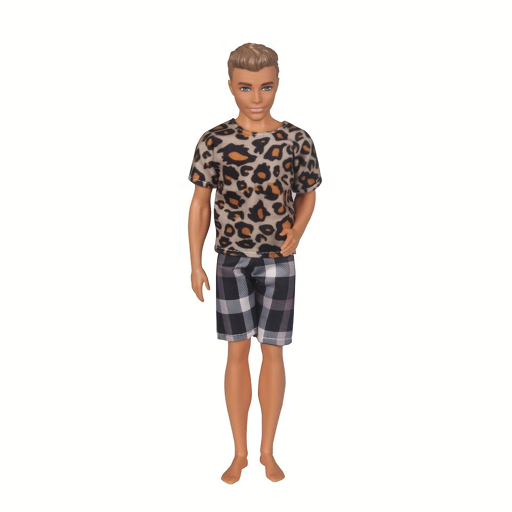 6pcs Doll Clothes Tops and Pants Outfit for 30 Boy Doll Accessories Toys