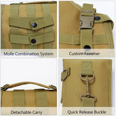 Waterproof Crossbody Striped Backpack Fishing Tackle Bag