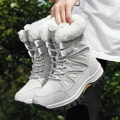 Women's Faux Fur Lined Snow Boots Insulated Outdoor Shoes