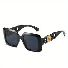 Flower Square Sunglasses UV400 Sun Shades with Case