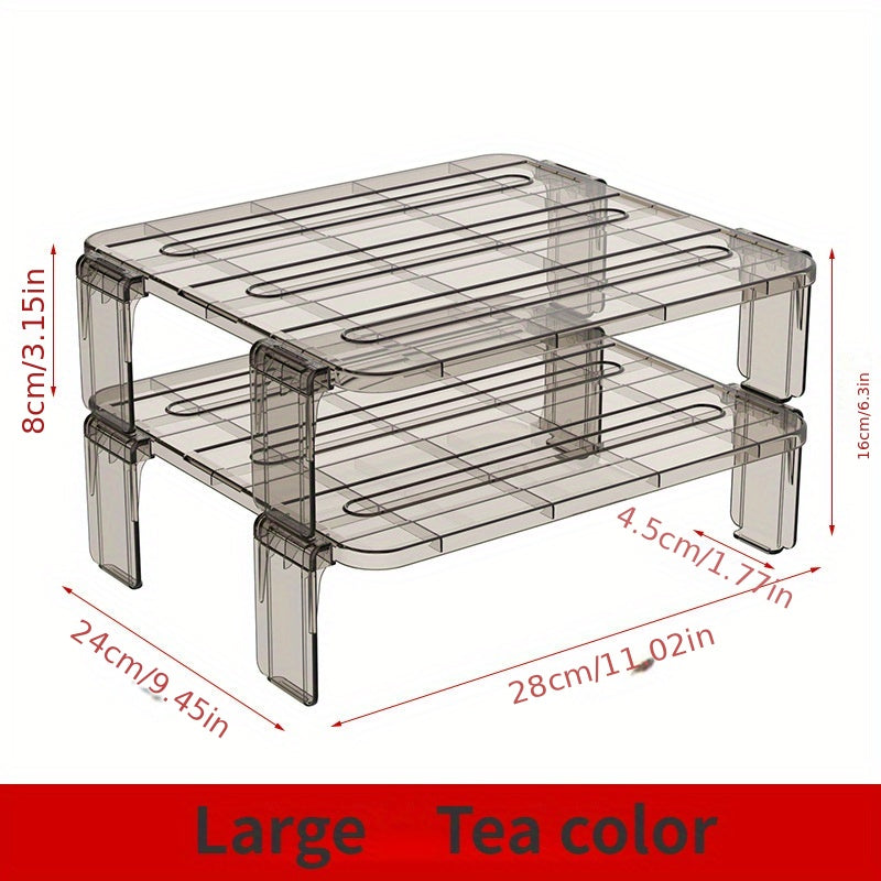 Refrigerator Organizer Shelf Fridge Storage Rack Clear Multilayer Container
