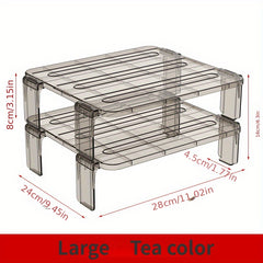 Refrigerator Organizer Shelf Fridge Storage Rack Clear Multilayer Container