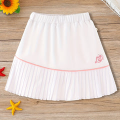 Girls Activewear Skort Pleated Tennis Golf Skorts Athletic High Waisted