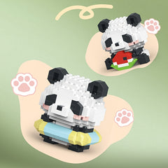 Panda Animal Model Building Blocks Set - DIY Construction Toy