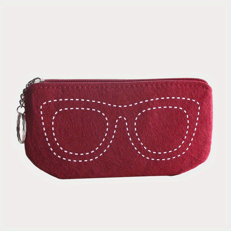 Portable Glasses Storage Bag Zipper Travel Pouch