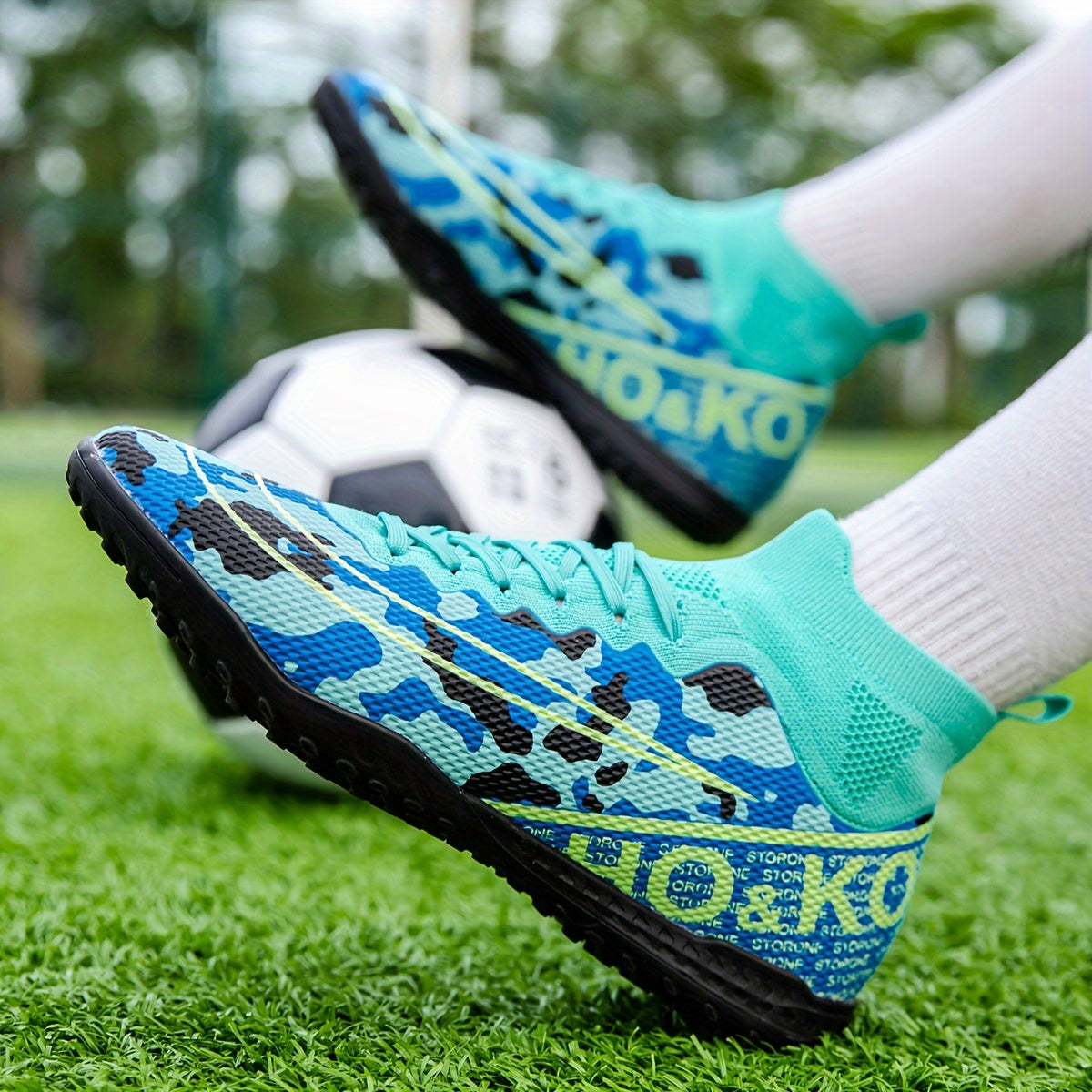 Men's High Top Non Slip AG Football Cleat