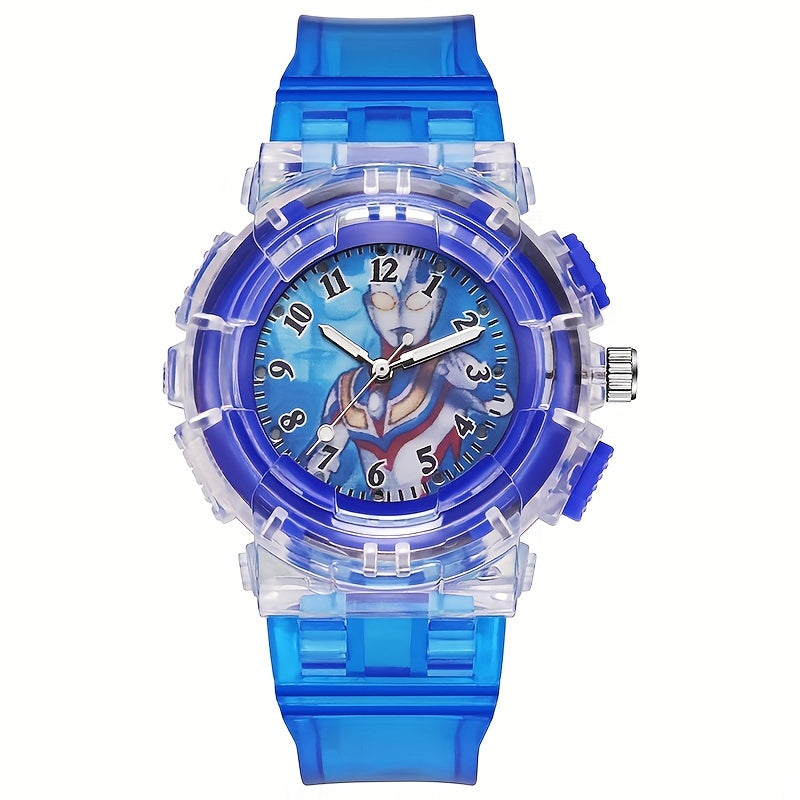 Flash Ultraman Kids Watch Silicone Strap Gift
