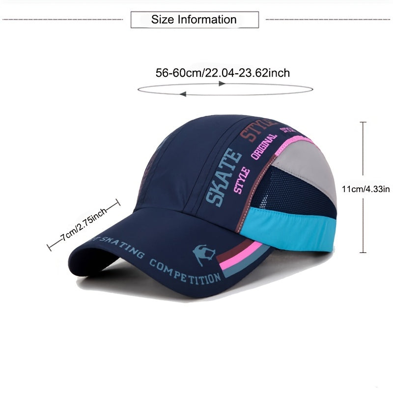 Breathable Mesh Baseball Cap Quick drying Sun Hats Unisex Hiking Visors