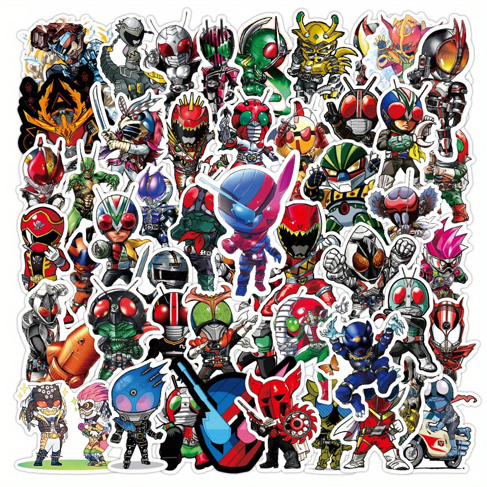 50PCS Masked Knight Sticker Pack for Kids Laptop Phone Luggage Notebook Bulk