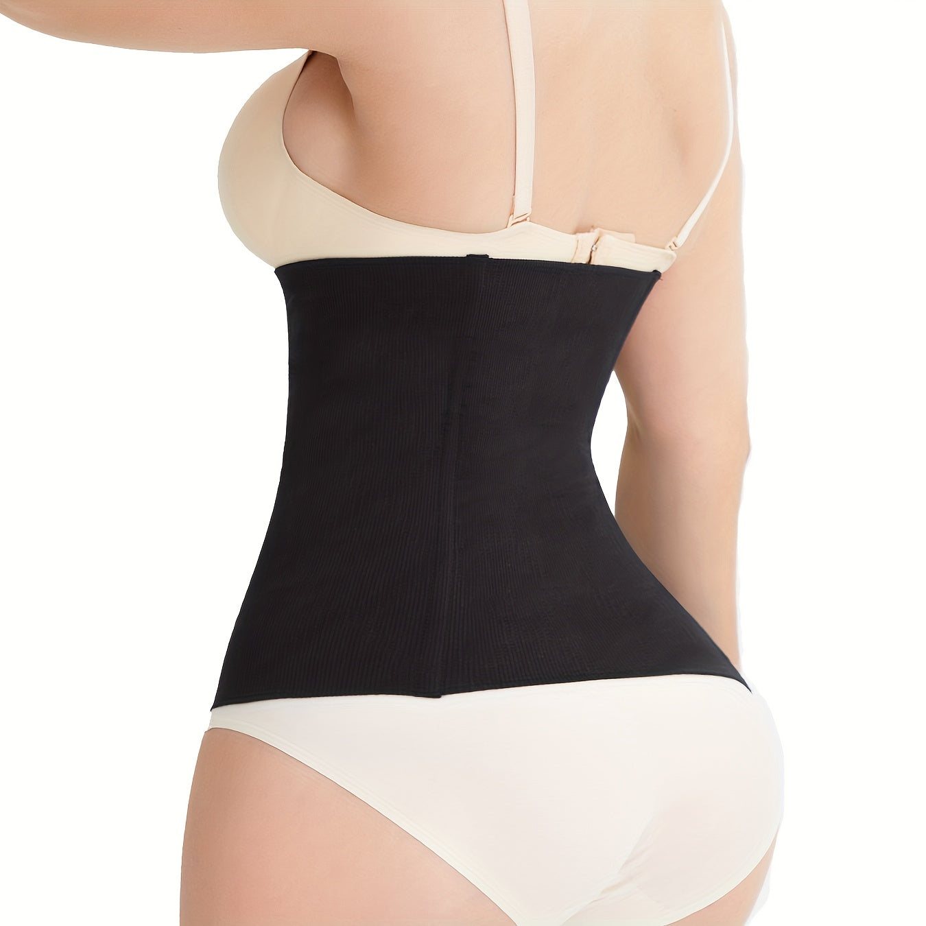 Seamless Steel Boned Women's Waist Trainer Tummy Control Slim Girdle Belt