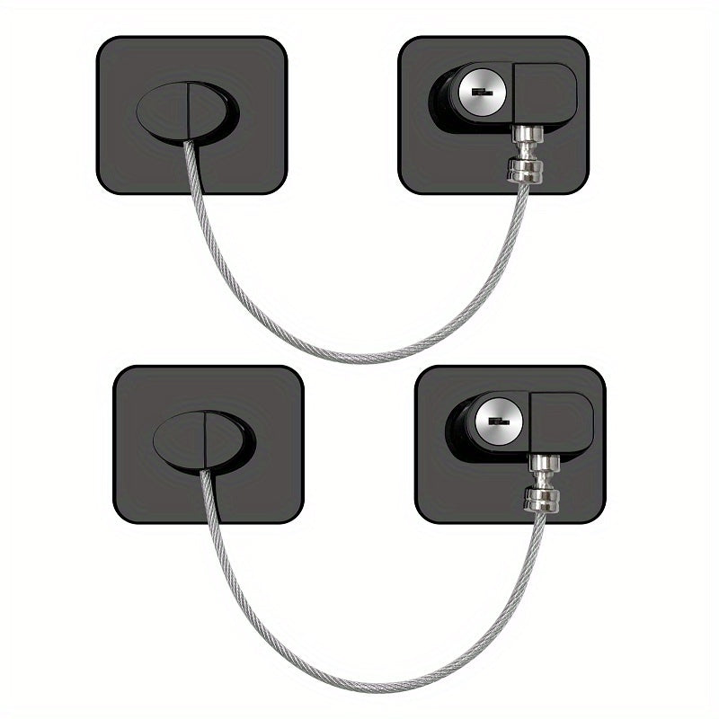 Child Safety Locks 2 Pack Multifunctional Window Drawer Refrigerator Lock