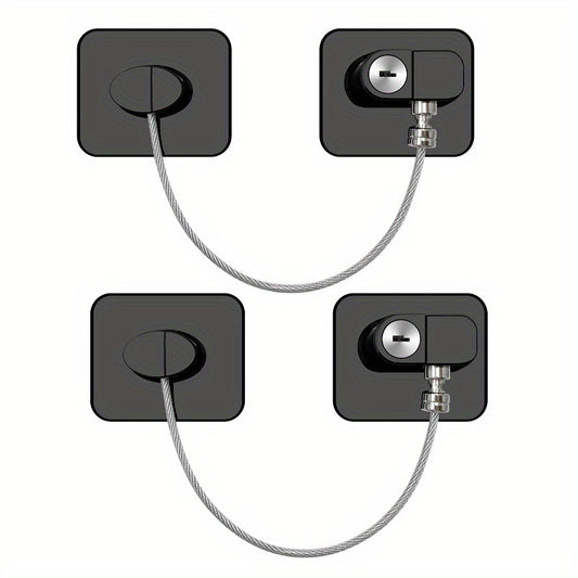 Child Safety Locks 2 Pack Multifunctional Window Drawer Refrigerator Lock