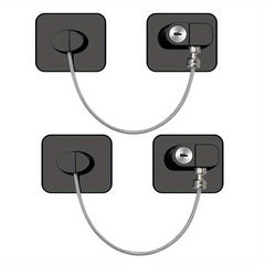 Child Safety Locks 2 Pack Multifunctional Window Drawer Refrigerator Lock