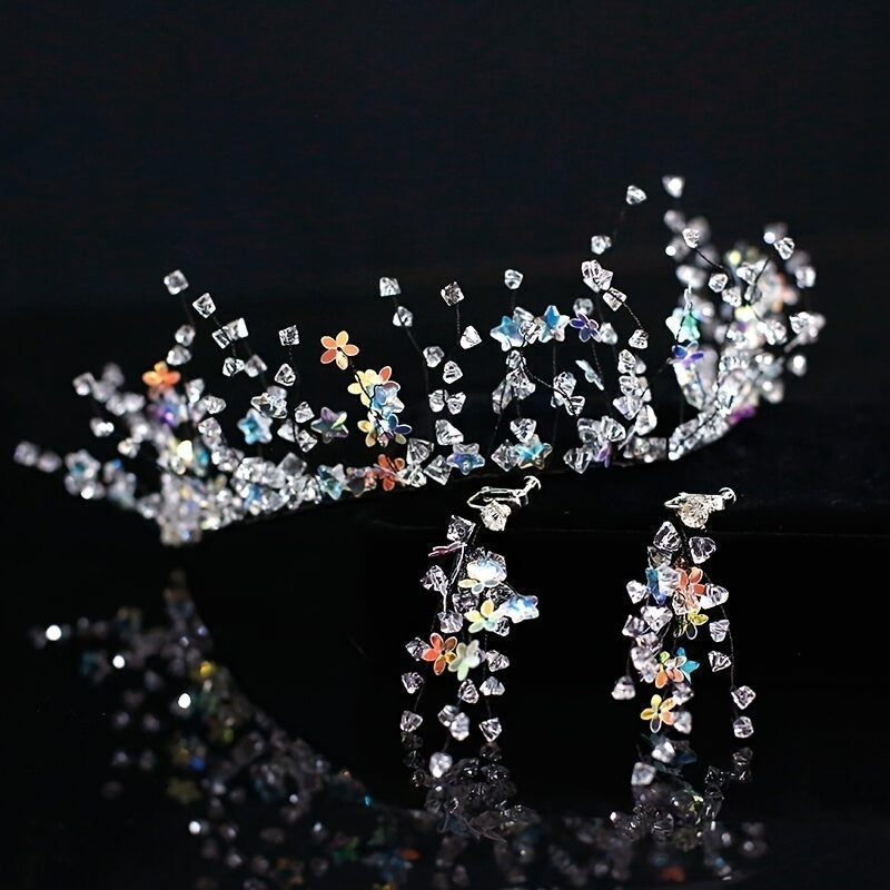 Crystal Star Headband & Earrings Set