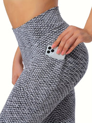 High Waist Yoga Cropped Pants for Women