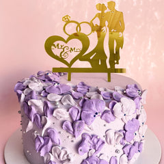 Romantic Mr & Mrs Cake Topper for Special Occasions