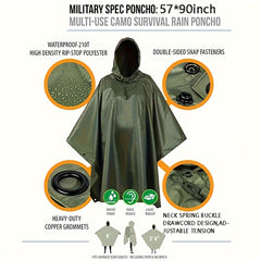 Camouflage Waterproof Raincoat for Outdoor Cycling and Mountaineering