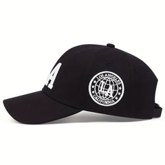 LA Embroidered Baseball Cap Casual Dad Hat Adjustable Unisex Sun Hats