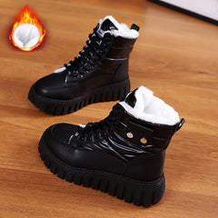 Women's Warm Snow Boots - Comfortable Non-slip Medium Tube Sneakers