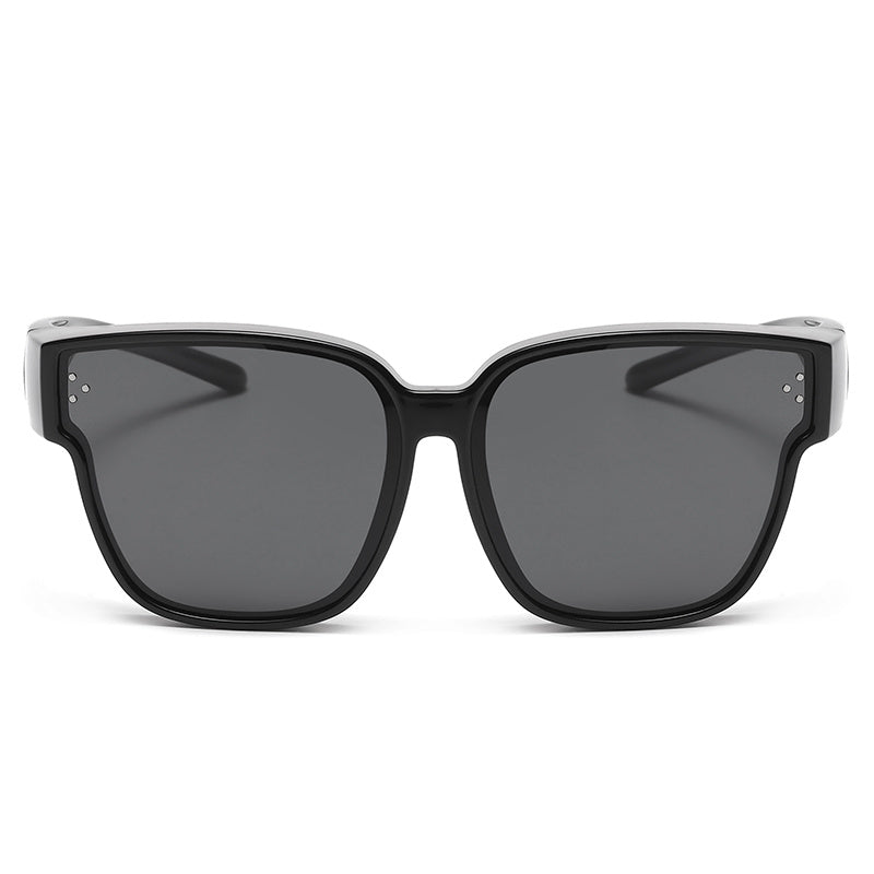 LJGOOD HD Polarized Sunglasses Casual Driving Cover Mirror