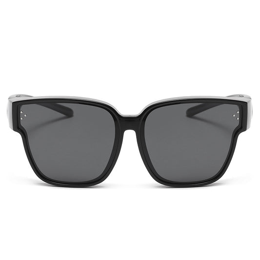 LJGOOD HD Polarized Sunglasses Casual Driving Cover Mirror