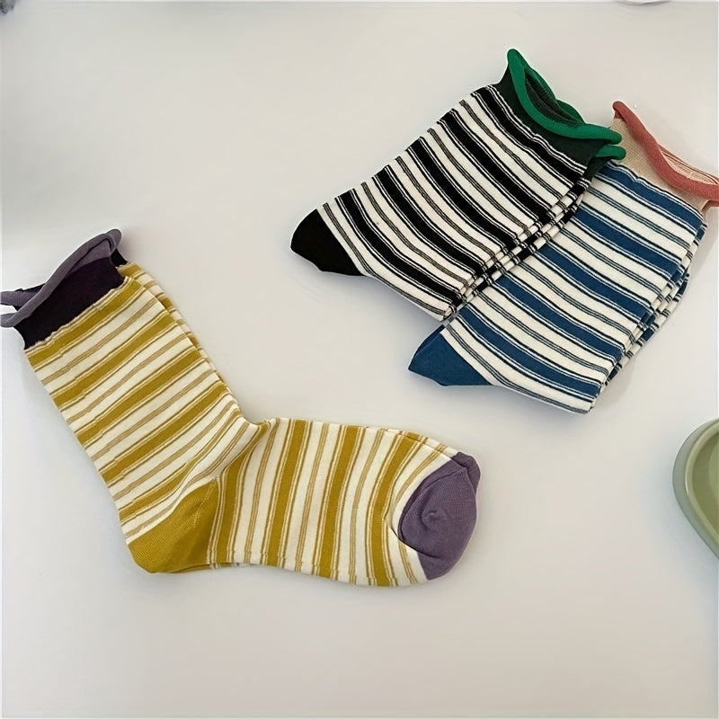 Striped Curling Socks Women's Stockings