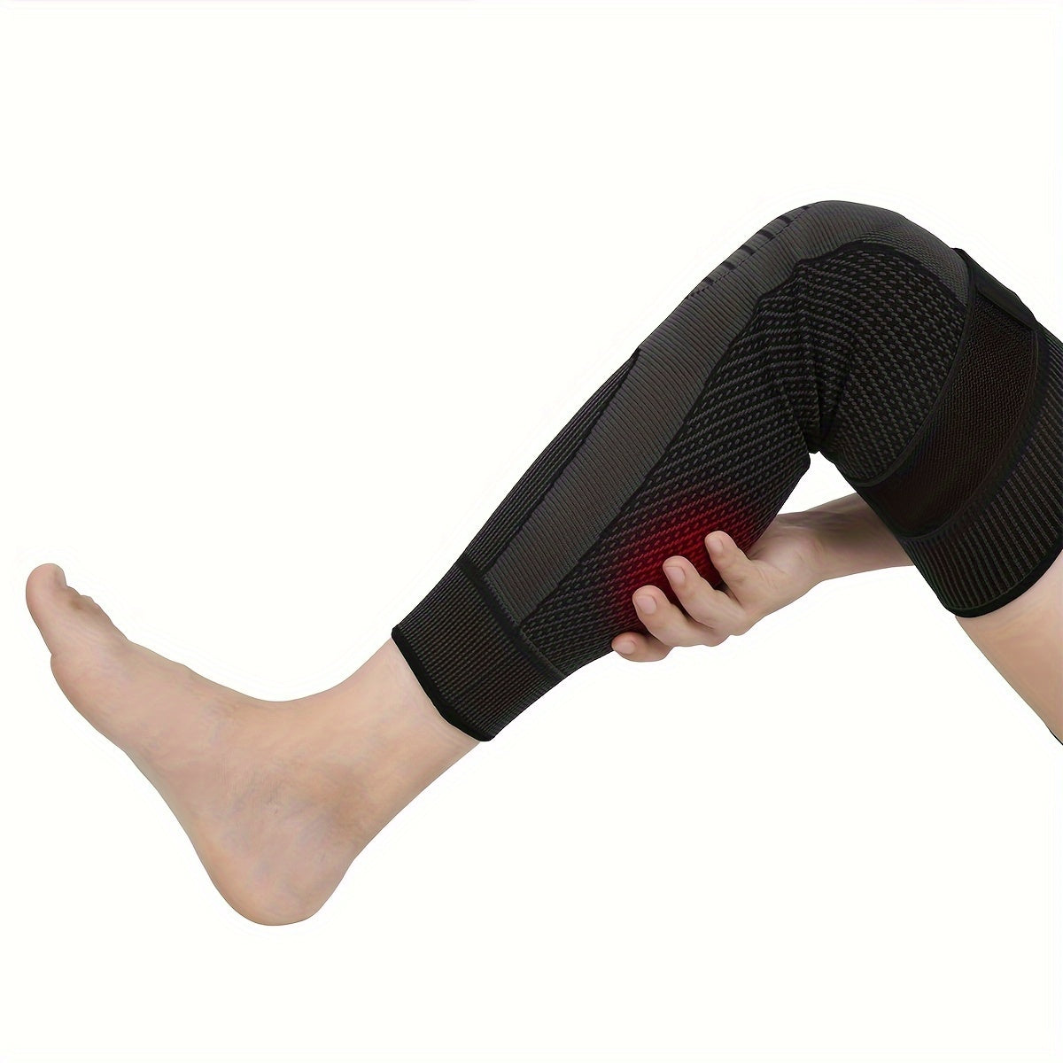 Extended Sports Knee Pads Knitted Warm Volleyball Basketball Running Cycling