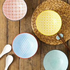 2pcs Ceramic Bowl 33 Oz Soup Salad Cereal Dessert Rice Noodles