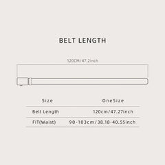 Men's Auto Buckle Lychee Pattern PU Belt Accessories