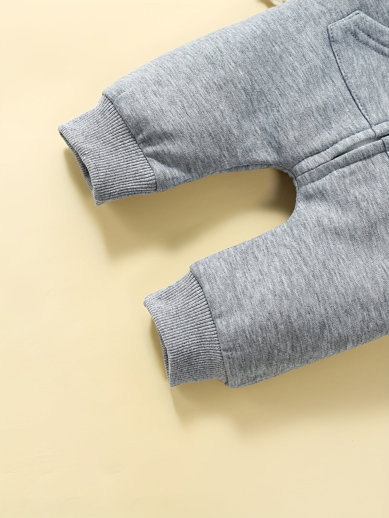 Toddler Cloud Print Jumpsuit With Ears Thermal Bodysuit