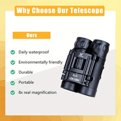 8x21 Portable Mini Binoculars Outdoor Bird Watching Telescope