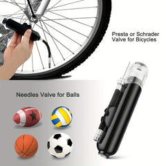 Dual Action Ball Pump for Sports Balls Bikes & Balloons