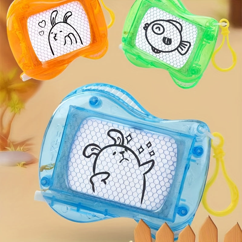 2pcs Mini & Graffiti Keychain Writing Board Bag Pendant Random Colors