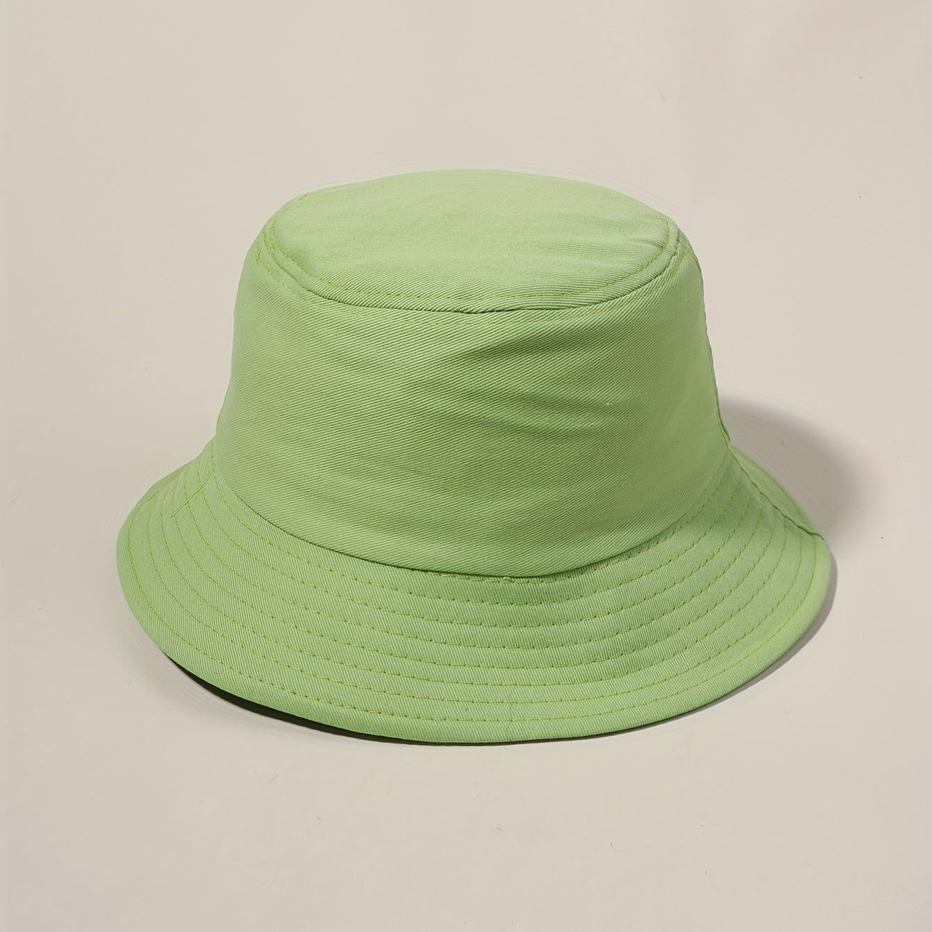 Green Bucket Hat Sunscreen Fisherman Cap for Women