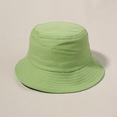 Green Bucket Hat Sunscreen Fisherman Cap for Women