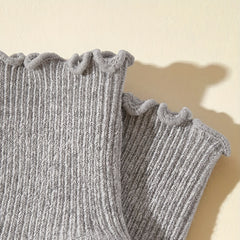 3 Pairs Ruffled Knit Floor Socks for Baby Boys & Girls