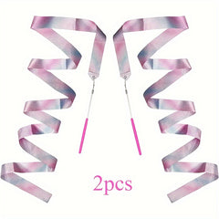 2pcs Dance Twirling Ribbons for Shows and Gymnastics