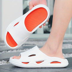 Men's Lightweight Open Toe Slippers for Home Shower Spring Summer