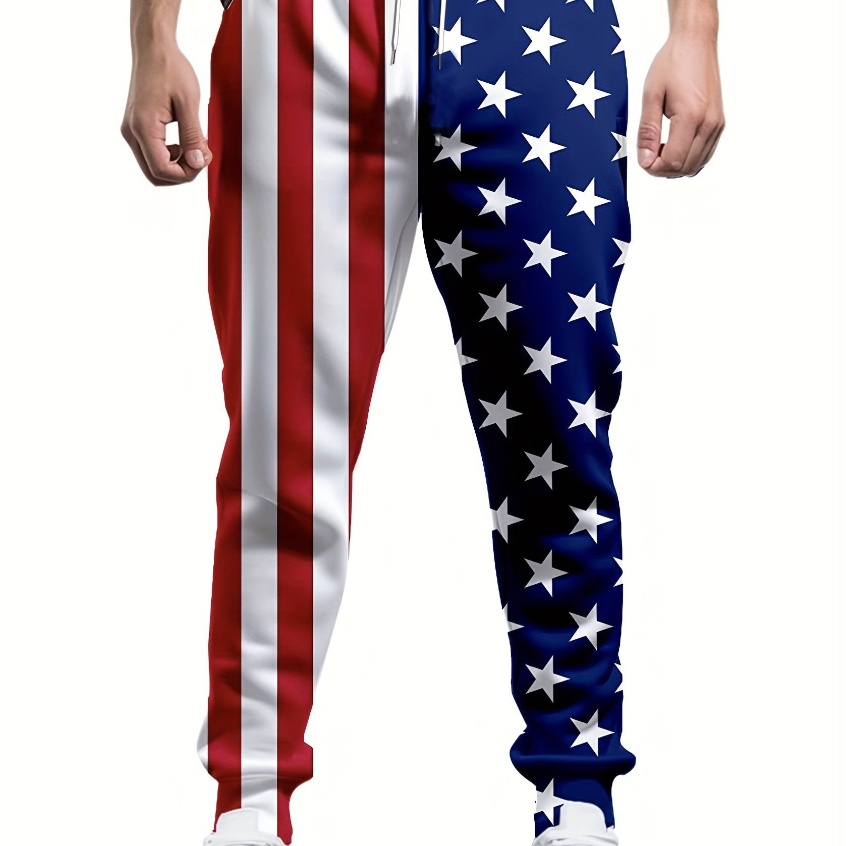 American Flag Pattern Printed Men s Trousers