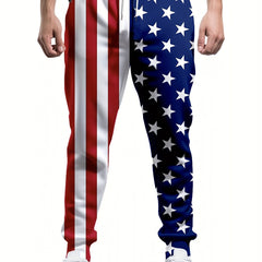 American Flag Pattern Printed Men s Trousers